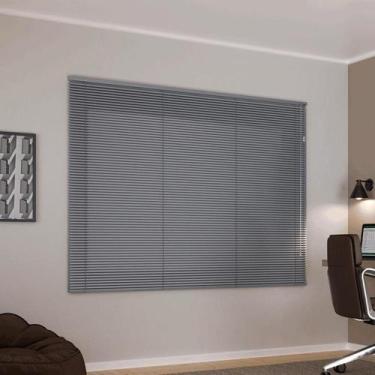 Imagem de Persiana horizontal alumínio 1,95 x 1,80 - Cores - CRISDAN, Cinza, Dir