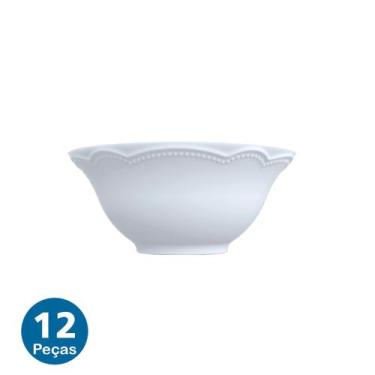 Imagem de Jogo 12 Bowls Cottage 450ml Tigela Cumbuca Porcelana Germer - Porcelan