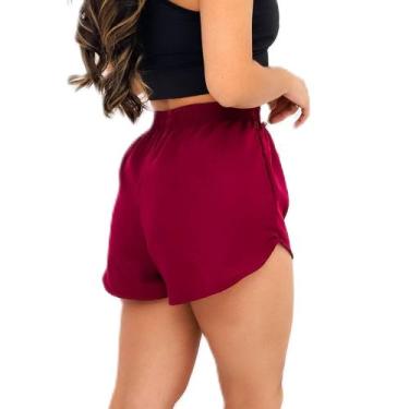 Imagem de short tactel feminino casual  saida de praia corrida shorts  academia 