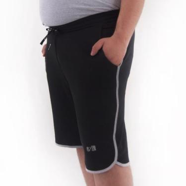 Imagem de Bermuda Plus Size BYG Indian - BYG Moda Fitness, G1, Masculino, Preto
