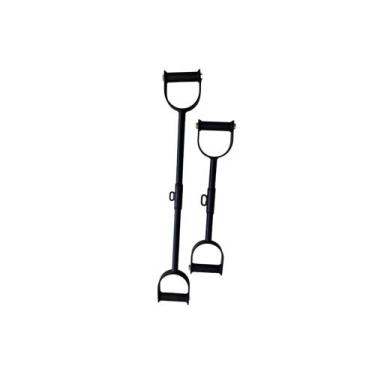 Imagem de Kit 2 barras romana neutra pulley reta para treinar academia musculaçã