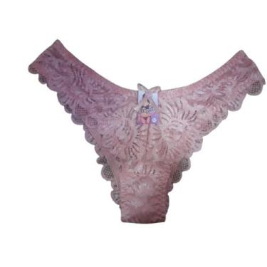 Imagem de Calcinhas  de Renda Sexy  Lingerie Luxo - J&V Moda Intima, Rosa, GG