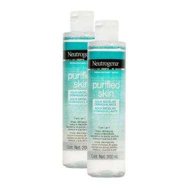 Imagem de Kit 2 Água Micelar 7 em 1 Neutrogena Purified Skin 200ml