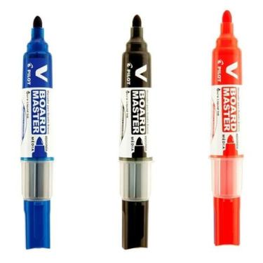 Imagem de Kit com 3 Pincel Marcador de Quadro Branco com Refil Pilot