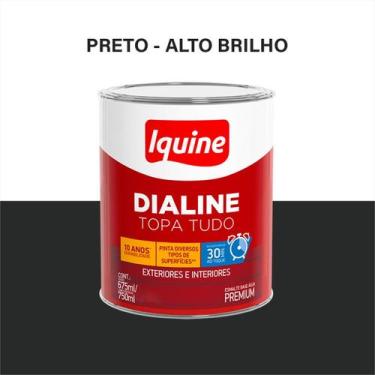 Imagem de Tinta Esmalte Sintético 750ML/3L - Cores Variadas --- Iquine, Preto Br