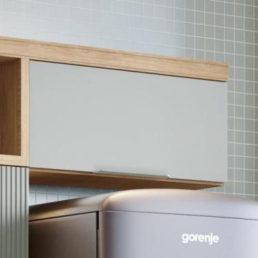 Imagem de Armário 1 Porta Basculante Marquesa 80Cm 100% Mdf - Nesher Móveis