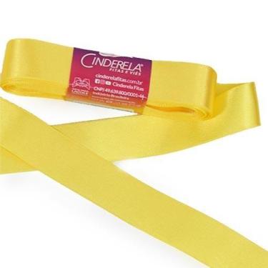 Imagem de Fita de Cetim nº 05 22mm com 10 Metros - Cinderela, 03 - CANÁRIO