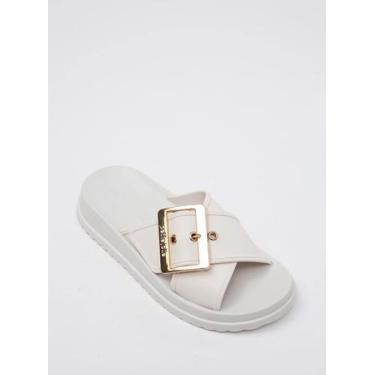 Imagem de Chinelo Petite Jolie Ajustável Confortável Feat PJ7482, White, 37