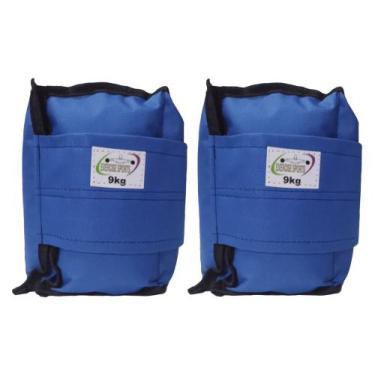 Imagem de Caneleira / Tornozeleira 9 KG - Exercise Sports, Azul