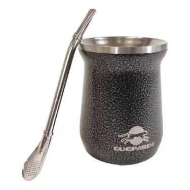 Imagem de Cuia de Chimarrão + Bomba Preto - Guepardo