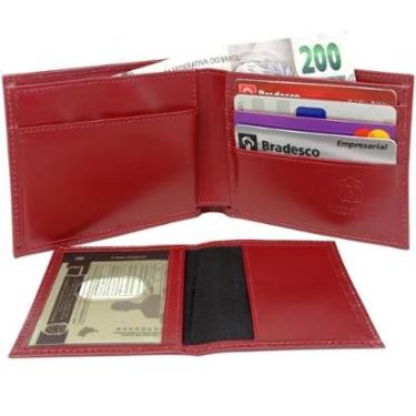 Imagem de Carteira Grande Porta Cartão Slim Masculina Porta Moedas Cnh-Masculino