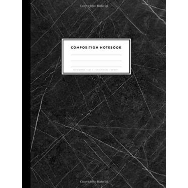Imagem de Composition Notebook - Black Marble, 8.5 x 11, College Ruled, 100 pages: Titan Black and White Marble (Office & School Essentials)