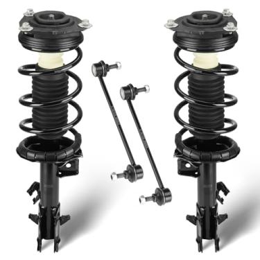 Imagem de Amortecedor de montagem de suportes dianteiros e elos de extremidade de barras oscilantes compatíveis com Nissan Cube 2009-2014, Versa, 2007-2012, substitui 172352 K750098 (4 peças)