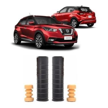 Imagem de Par Batente Suspensão Traseira Nissan Kicks 2016 2017 2018 - Qualykits