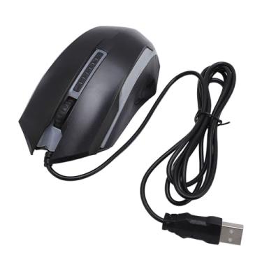 Imagem de Mouse Com Fio, Mouse óptico USB Com Fio de 1200DPI RGB Com Cabo de 4,9 Pés, Uso na Mão Direita ou Esquerda, Conexão Fácil para Laptop de Mesa Mouse de Computador Universal