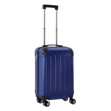 Imagem de Mala de Bordo ABS Falcon Line SF24 (Azul) | Bagagem de Mão Dimensões Padrão ANAC até 10kg, 4 Rodinhas 360°, Cadeado com Senha | Mala de viagem 10 kg, Divisória Interna com Zíper e Elástico de Fixação