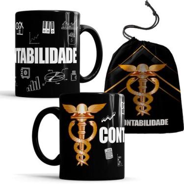 Imagem de Caneca Contador Contadora Profissão Contabilidade - Elicomics