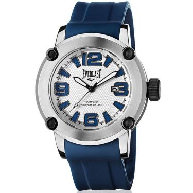 Imagem de Relógio Masculino Everlast Azul À Prova D`Água 30 M E10531