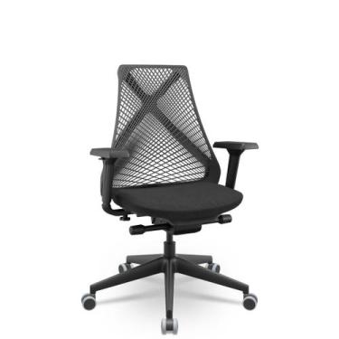 Imagem de Cadeira Escritório Presidente Tela Bix-X+ Autocompensador Slider Braço