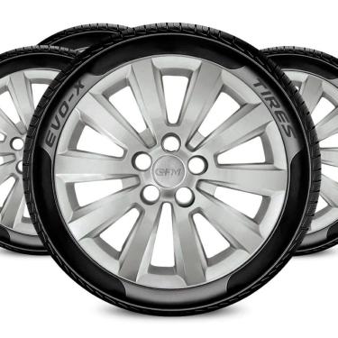 Imagem de Jogo Calota Aro 14 5x100 Design Fox Compatível Volkswagen
