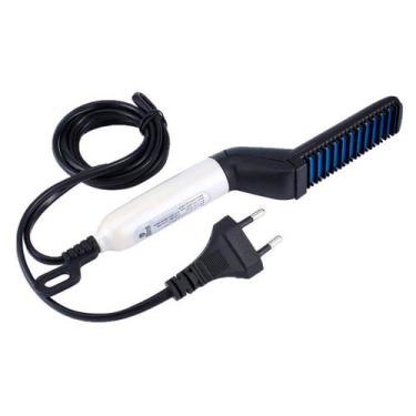 Imagem de Pente Eletrico Pratico Para Alisar Barba E Cabelo Bivolt - MODELADOR