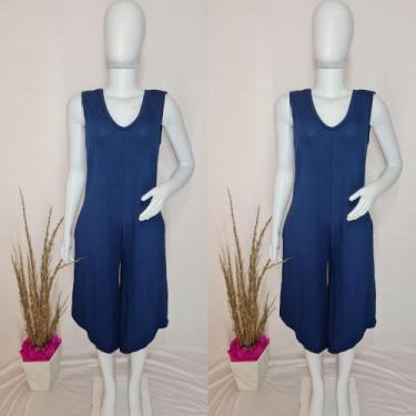 Imagem de Macacão Pantacourt Regata Com Bolso Moda Femenina  - nascimentomodas20
