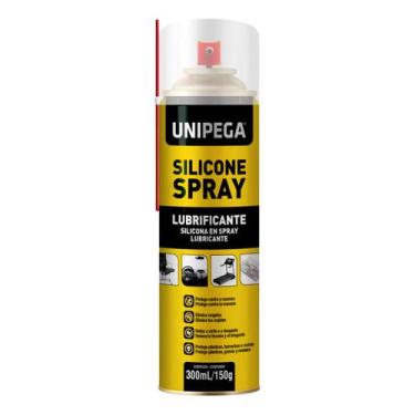 Imagem de Silicone Spray Lubrificante 300ml Brilho Couro Esteira Carro - Unipega