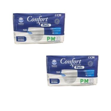Imagem de KIT 2 Pacotes Fralda Descartável Geriátrica Confort Master Pants P/M 3