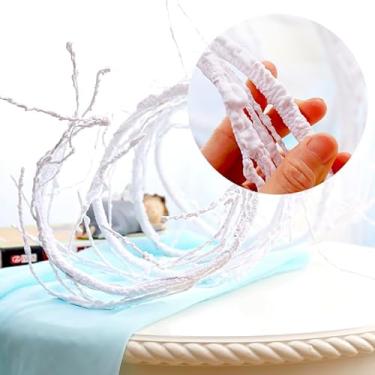 Imagem de 300 cm/118 polegadas, galhos de árvore artificiais, brancos, dobráveis, galhos de cerejeira falsos, videiras torcidas, plantas penduradas na parede, trepadeira, guirlanda de trepadeira de réptil, para