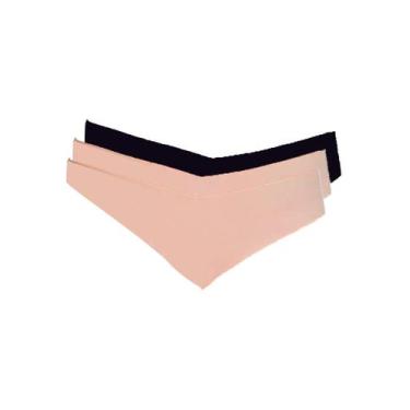 Imagem de Kit com 3 Calcinhas Fio Dental Hope 37850 Colorido, Bege, M