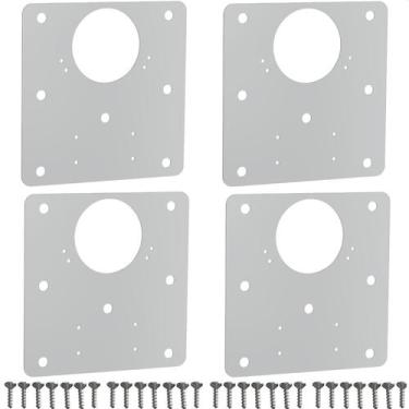 Imagem de 4 Placas De Reparo Para Dobradiça De Armário MDF UN.QDD - Unidas Store