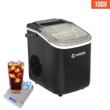 Imagem de Maquina De Gelo Em Cubos Portatil 12kg 1,3l Preto 110v + Mini Balança 