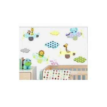 Imagem de Adesivo De Parede Aviões Safari - Colakoala Adesivos