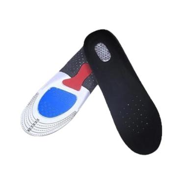 Imagem de Par Palmilha Ortopédica Alívio Dor Silicone Ajustável Correção Pisada e Postura Anti Impacto - (41-45) Alívio das Dores