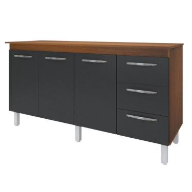 Imagem de Balcão Com Tampo Diana 150 Cm Savana Moblis