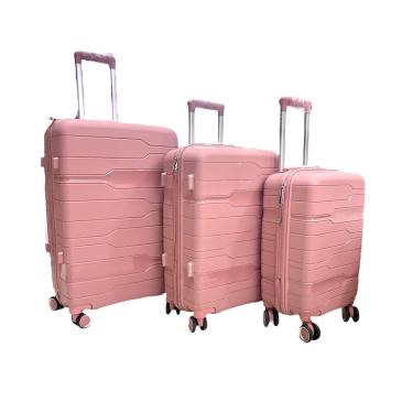 Imagem de Kit Mala 32Kg + Mala 23Kg + Mala 10Kg Polipropileno Inquebrável