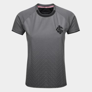 Imagem de Camiseta Internacional Champion II Feminina - Betel Sport, Preto, Cinz