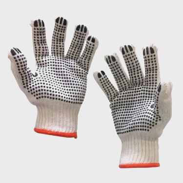 Imagem de Kit Luva de Malha Pigmentada Branca 100% Algodão 10 Unidades 5455 - Titanium