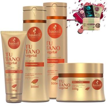 Imagem de Kit Haskell Tutano Sh + Cond Mascara 250g Silicone