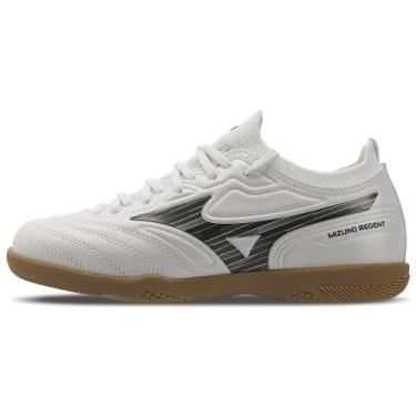 Imagem de Chuteira Futsal Mizuno Regent IN Junior, Branco, 32