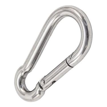 Imagem de Mosquetão Em Aço Inox 10 Mm Engate Rápido Carga Max 200 Kg - Abrolhos 