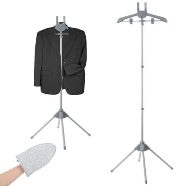 Imagem de Sibosen Suporte Para Vaporizador De Roupas E Luva Para Passar Roupas, Suporte Ajustável Para Vaporizador De Roupas, Suporte Ajustável Para Cabide De Roupas, Suporte Dobrável Para Ferro Com Luva Para