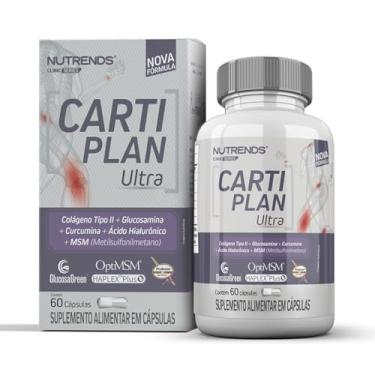 Imagem de Cartiplan Ultra, Colágeno Tipo 2, Glucosamina, MSM, Curcumina, Ac. Hialurônico - Nutrends 60 Cápsulas
