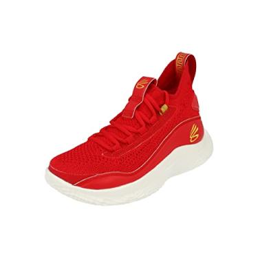 Imagem de Under Armour Curry 8 CNY GS Basketball Trainers 3024036 T nis, Vermelho 600, 6.5 Big Kid