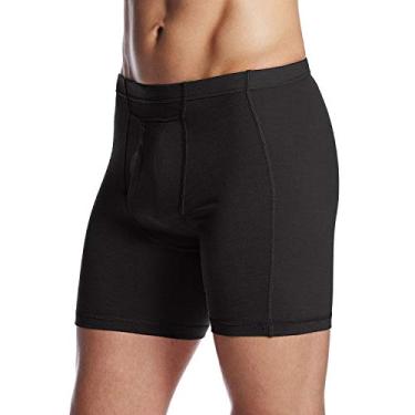 Imagem de Minus33 – Cueca boxer masculina de lã de merino 1311 – 84% lã de merino, 12% nylon, 4% elastano, Preto, Small