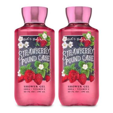Imagem de Gel de banho Bath & Body Works Strawberry Pound Cake 300 ml, 2 pacotes