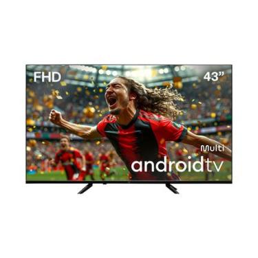 Imagem de Smart TV DLED 43 Full HD Multi Essencial Android 11 3HDMI 2USB TL092