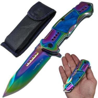 Imagem de Canivete com Design Marcante, Lâmina Inox 9,5cm, Trava e Clip de Cinto