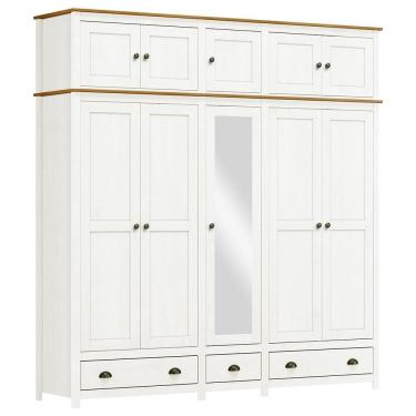 Imagem de Guarda Roupa Casal Topázio 10 Portas e 3 Gavetas com Espelho - Finestra Móveis