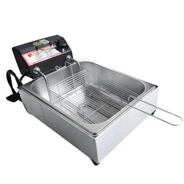 Imagem de Fritadeira Industrial Elétrica 5 L Capacidade Total e até 3,5L de Óleo Econômica Rápida Leve Batata Coxinha Churros Pastel Peixe